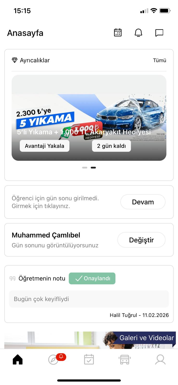 Rehapp uzman seans notları mobil ekranı